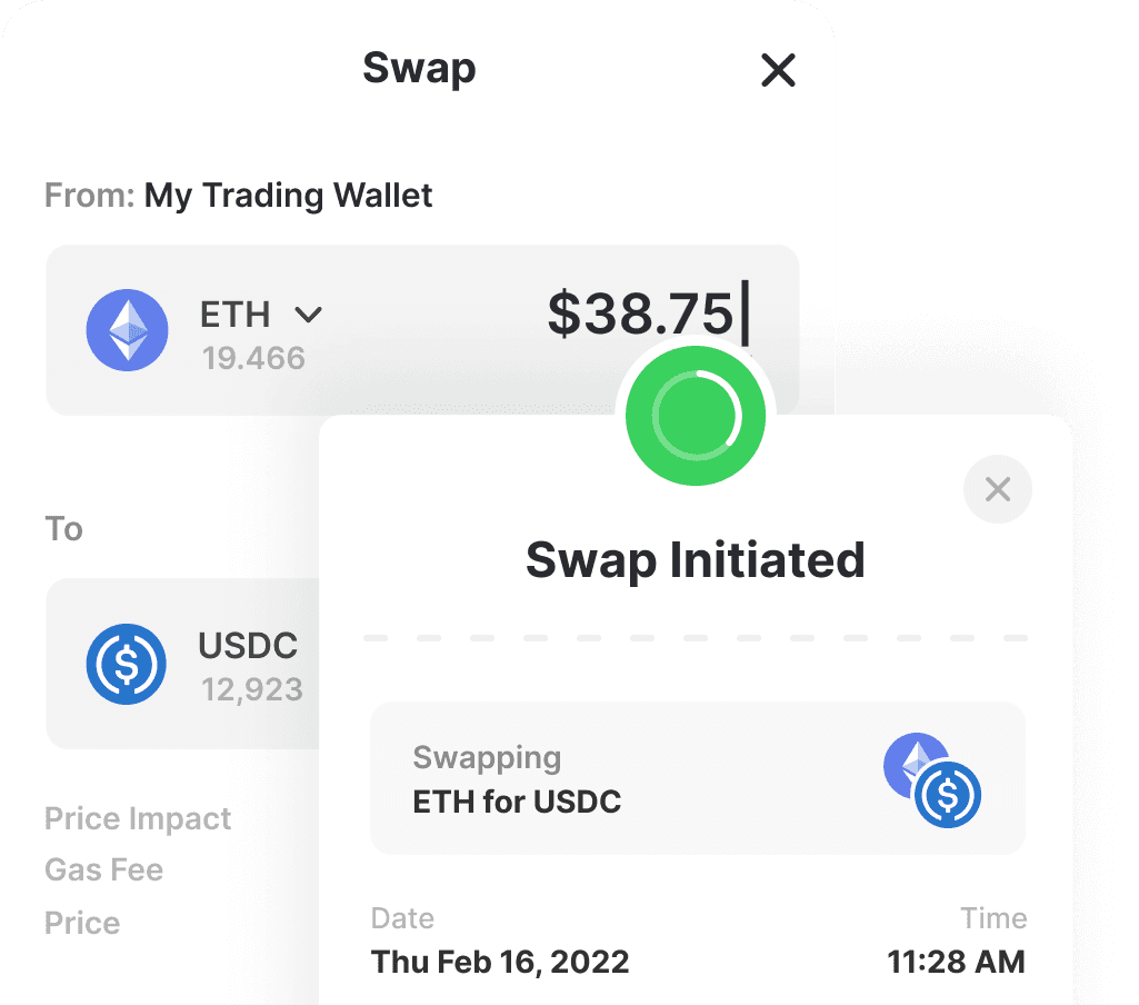 Ethereum swaps